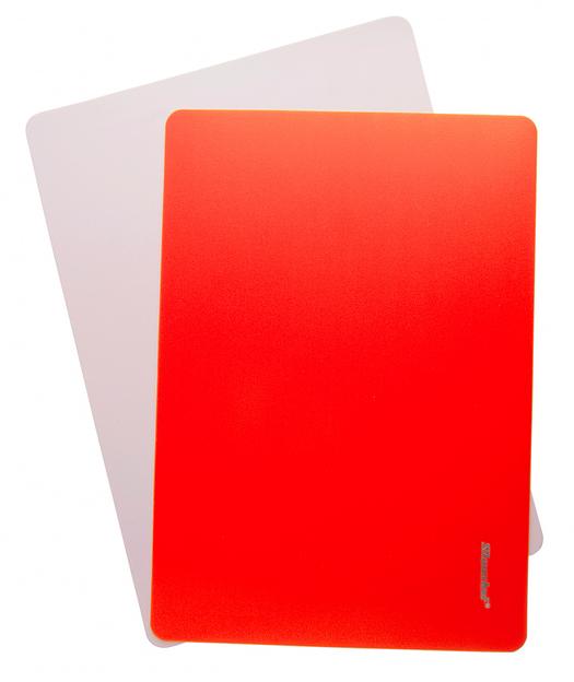 Доска для лепки Silwerhof 957010 Neon прямоугольная A5 пластик 1мм оранжевый фото 1