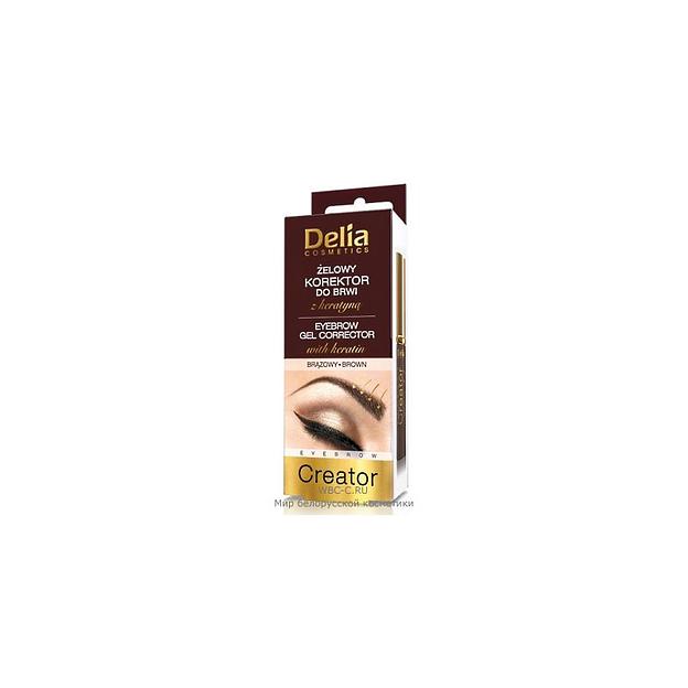 Cameleo delia гель-корректор для бровей и ресниц темно-коричневый 3.0 фото 1