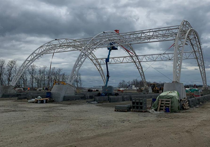 Арочные пролеты - металлические конструкции фото 1