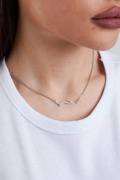 Ожерелье Pandora «Любовь» (арабская вязь), серебро 925 с цирконом фото 7