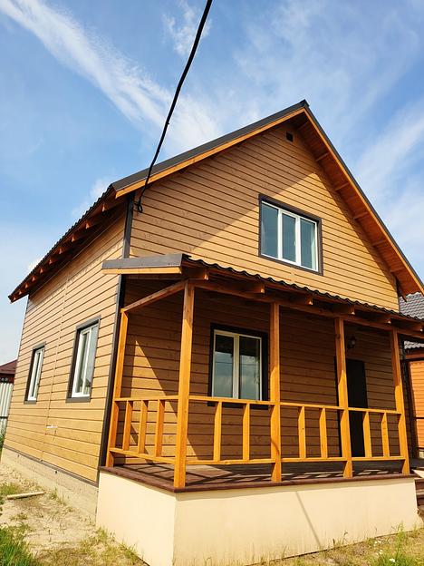 Металлический сайдинг «Евробрус с тиснением» цвет Printech LOG 3D фото 10