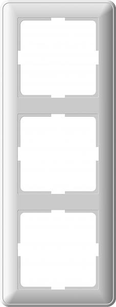 Systeme electric KD-3-18 W59 3-постовая РАМКА, БЕЛЫЙ фото 3