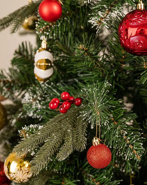 Ель комбинированная с ягодами, шишками и инеем «Элегия» опт фото 5