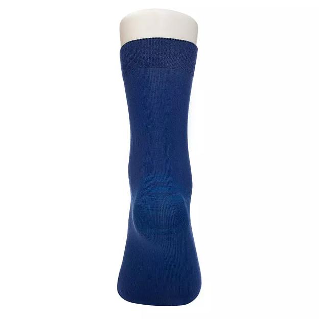 Носки мужские 10 пар «Однотонный синий» ОПТ фото 2