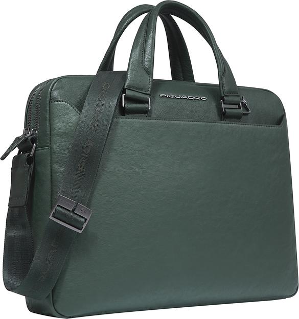 Сумка для ноутбука Piquadro Black Square CA3339B3/VEVE оливковый/зеленый натур.кожа фото 2