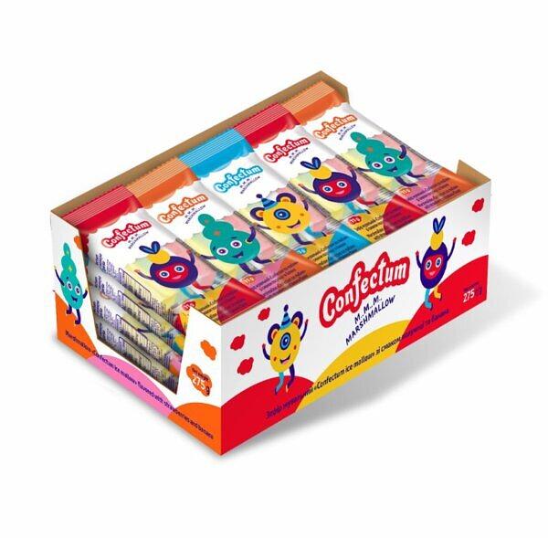 Маршмеллоу в форме цветочка Confectum «Ice Mallow» с ароматом клубники и банана 100 шт по 11 г ОПТ фото 2