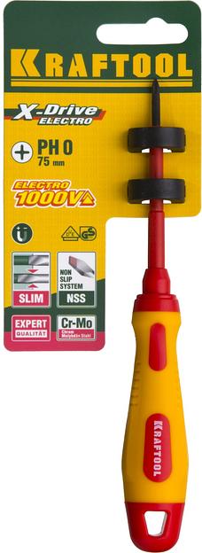 KRAFTOOL PH0 х 60 мм, высоковольтная отвертка (250084-0-060) фото 3