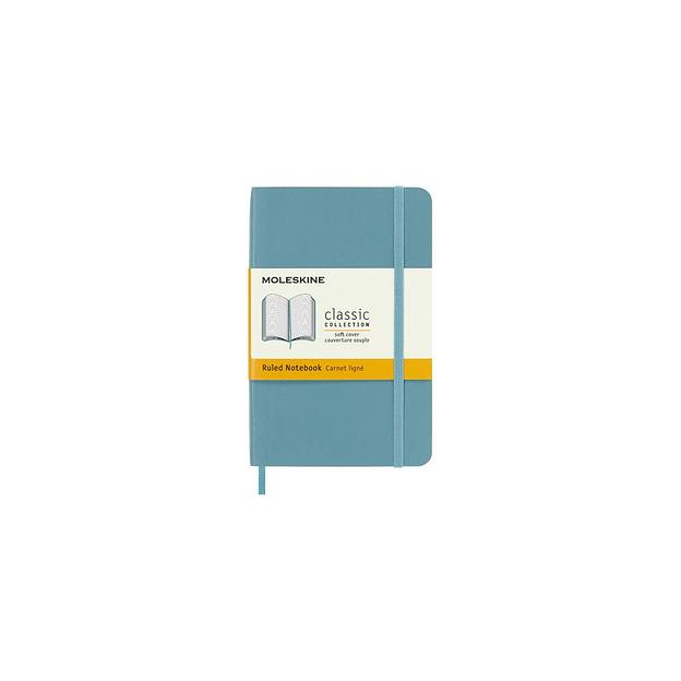 Блокнот Moleskine Classic Soft, 192стр, в линейку, мягкая обложка, голубой [qp611b35] фото 1