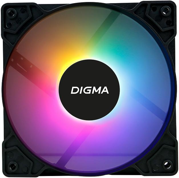Вентилятор Digma DFAN-FRGB1 3-pin 4-pin(Molex)24dB 125gr LED Ret фото 3