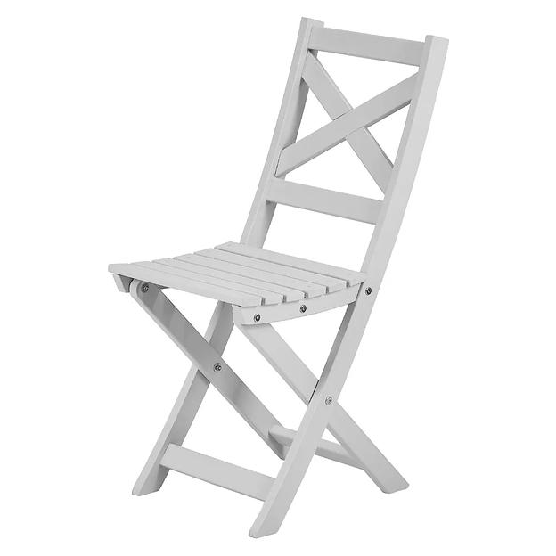  Деревянный стул со спинкой Вильма, светло-серый, опт фото 2