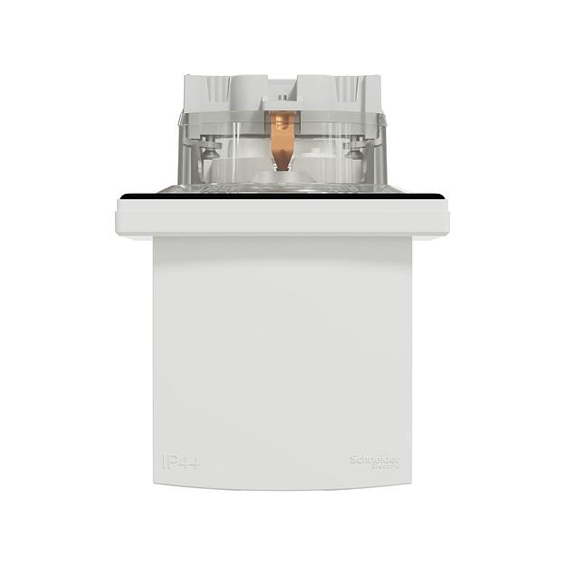 Розетка c заземлением SE EPH3100321 Asfora 16А IP44 в сборе винт. клеммы белый EPH3100321 фото 3