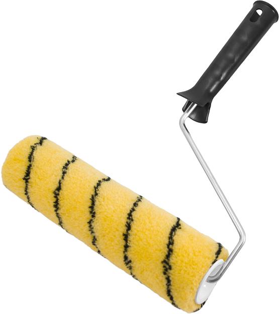 Валик DECOR B.E. полиакрил тигр 100 мм, d 42 мм, бюгель 6 мм (удлиненная ручка), ворс 11 мм фото 1