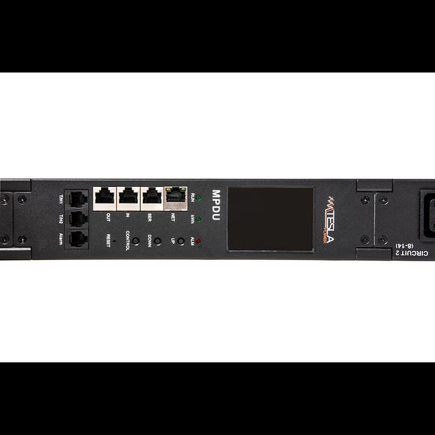 Блок розеток с функцией измерения серия STD, 36xC13, 6xC19, вход IEC60309 3x16A (3P+N+PE) фото 1