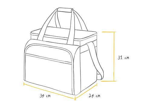 Сумка-холодильник с набором посуды для пикника на 4 персоны «Арктика» фото 5