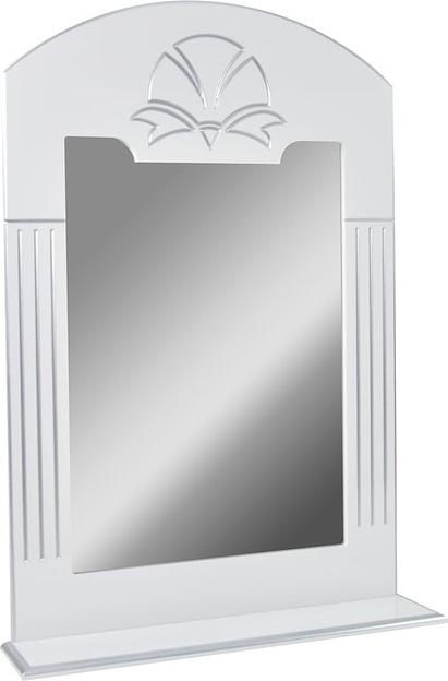 Зеркало-полка Аттика 75 DORATIZ 2711.122, белое, патина серебро фото 2