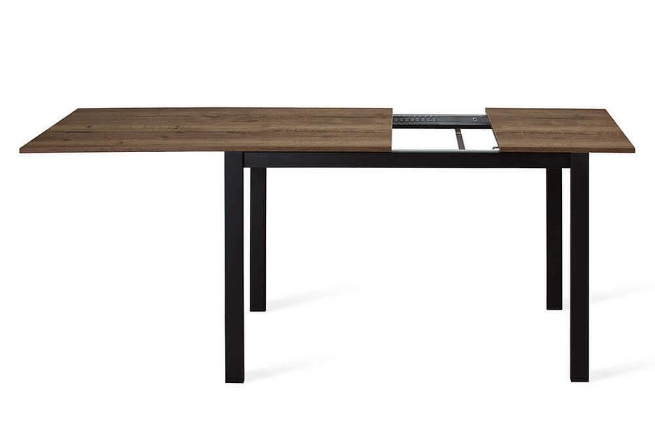 Стол Brad 110(+40)х70 см чёрный, галифакс натуральный фото 6