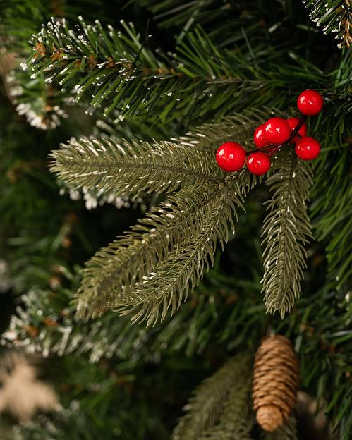 Ель комбинированная с ягодами, шишками и инеем «Элегия» опт фото 7