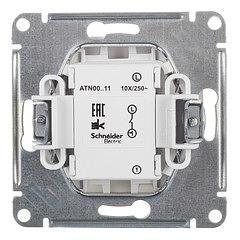 Systeme electric ATN000111 ATLASDESIGN 1-клавишный ВЫКЛЮЧАТЕЛЬ, сх.1, 10АХ, механизм, БЕЛЫЙ фото 4