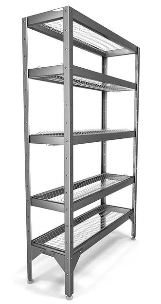 Стеллаж для тарелок и стаканов СТР-1,8х2/3+2 (э/оц/нерж) фото 1