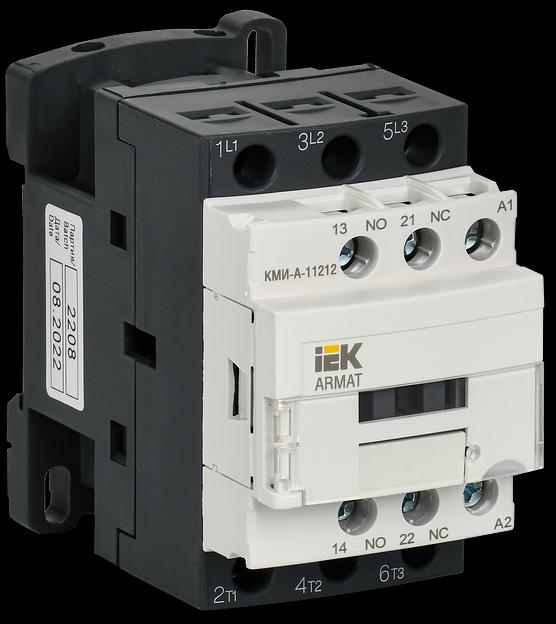 Контактор КМИ-А-11212 LC1D 12А кат. 230В AC 1НО+1НЗ AC-3 IEK AR-ACC-11-012-230-11 фото 1
