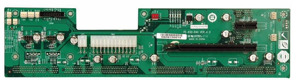 Двухсторонняя кросс-плата PE-6SD, PICMG 1.3, 2U, 5 слотов: 1xPICMG + 1xPCIe-x16 + 3xPCIe-x1 фото 1