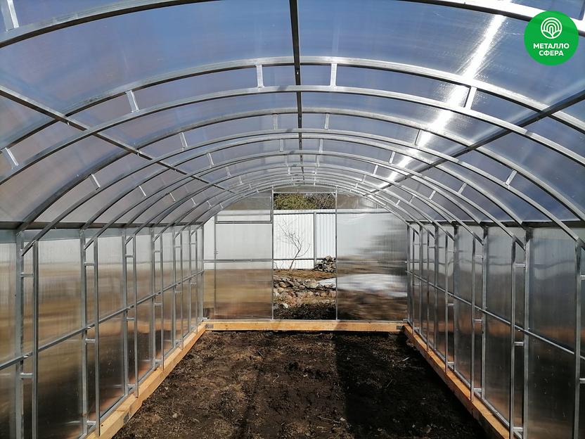 Прямостенная теплица «Богатырь» ОПТ фото 2