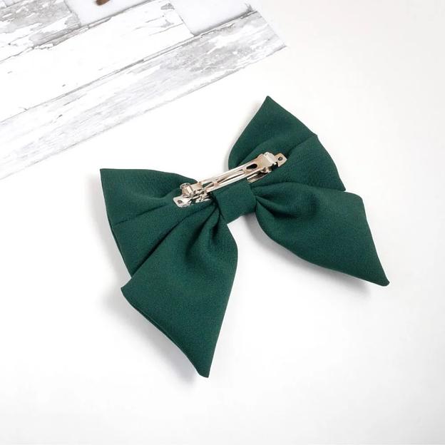 Заколка для волос Casanda Hey «Бантик» тёмный лес, опт фото 4