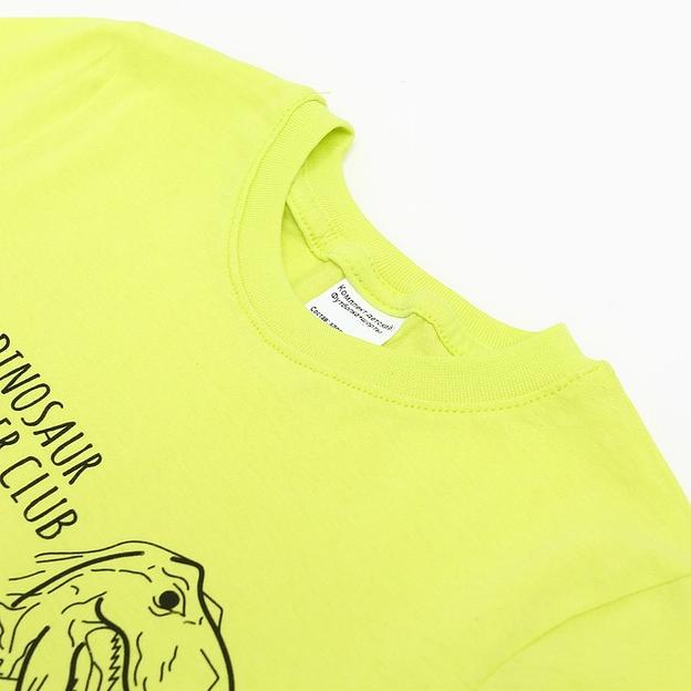 Комплект (футболка, шорты) для мальчика Let's go, рост 98-104 см лайм, серый ОПТ фото 6