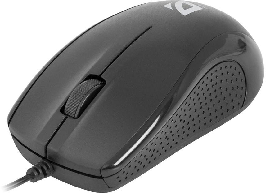 Defender Проводная оптическая мышь Optimum MB-160 черный,3 кнопки,1000 dpi Defender Optimum MB-160 черный (52160) фото 1