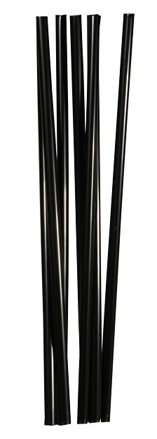 Трубочки кокт. 0,8*24 см. 250 шт/уп. прямые черные Милк /1/23/ фото 1
