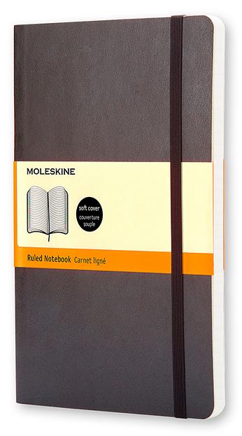 Блокнот Moleskine CLASSIC SOFT QP611 Pocket 90x140мм 192стр. линейка мягкая обложка черный фото 1