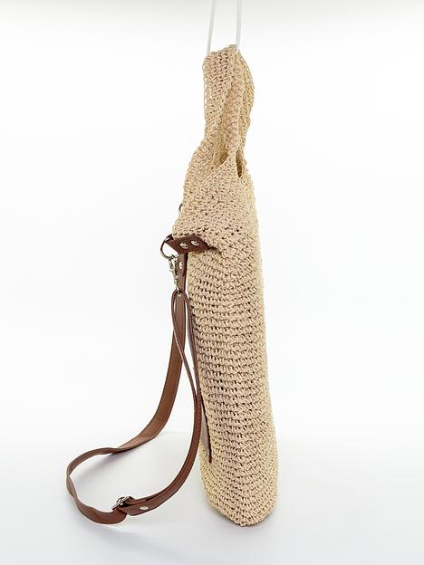 Симона сумка шоппер, солома ОПТ фото 3