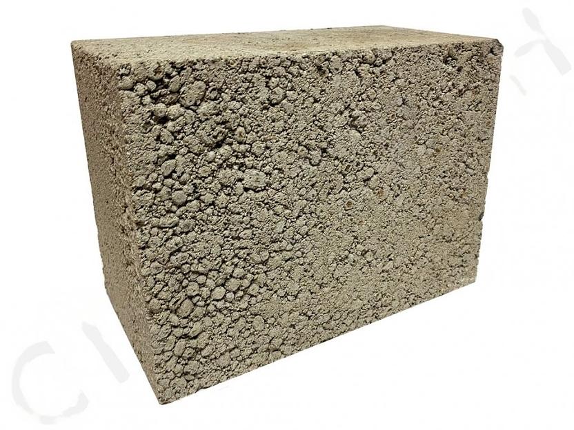 Блок керамзитобетонный полнотелый (390x290x188) КСР-ПР-39-75-F50-1200 фото 1