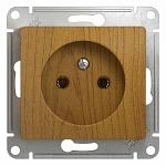 Systeme electric GSL000541 GLOSSA РОЗЕТКА без заземления, 16А, механизм, ДЕРЕВО ДУБ фото 5