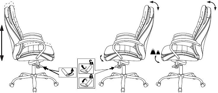 Кресло руководителя Бюрократ T-9950 светло-коричневый Leather Eichel кожа крестов. металл хром фото 6