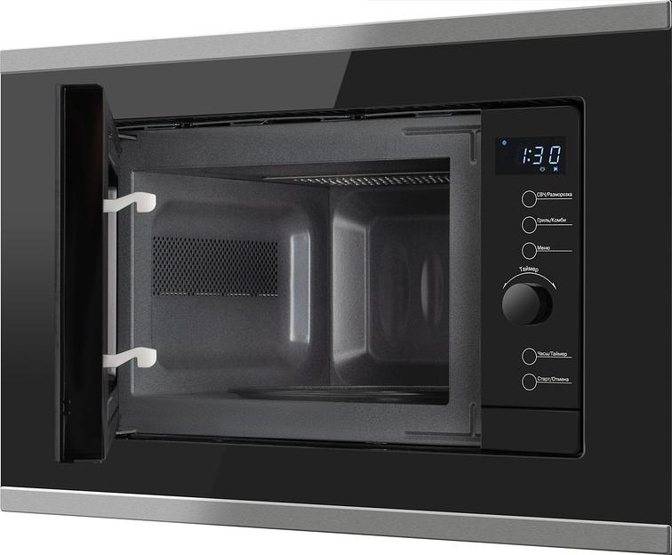 Микроволновая печь Weissgauff HMT-720 BX Grill 20л. 700Вт черный (встраиваемая) фото 4