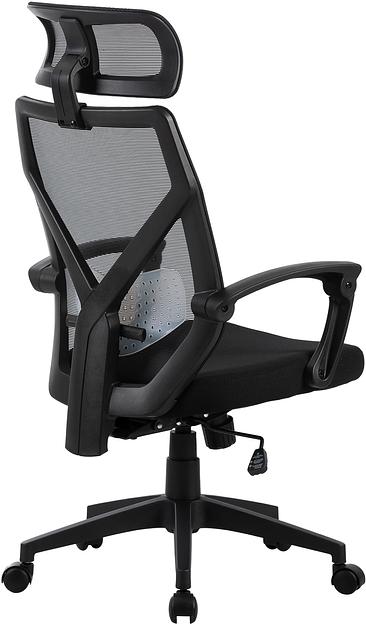 Кресло Cactus CS-MC414-BK черный сетка/ткань с подголов. крестов. пластик фото 4