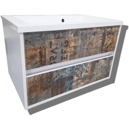 Комплект тумбы с раковиной 72,5х45х46 см ОПТ фото 1