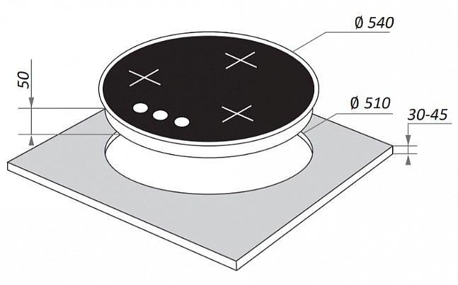 Газовая варочная поверхность Maunfeld EGHG.43.23CW\G белый фото 5