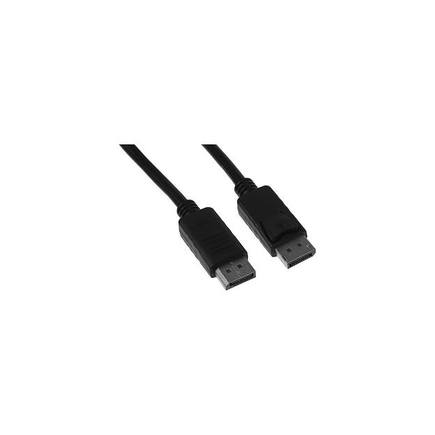 Кабель Display Port KINGPRICE KP-DP-v1.2-3m, DisplayPort (m) (прямой) - DisplayPort (m) (прямой), GOLD, круглое, 3м, черный фото 1