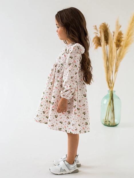 Платье MINI DI «Мия» ландыши на белом, арт.180/125 ОПТ фото 3