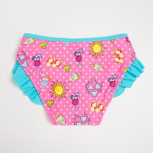 Плавки купальные для девочки с декором MINAKU, рост 68-74 см ОПТ фото 3