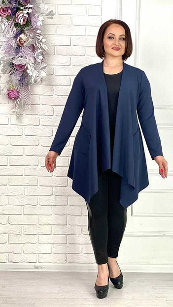 Кардиган однотонный без пуговиц, Опт фото 3