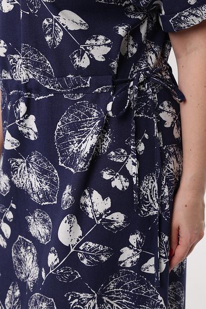 Платье женское  6040/03/Синий, белый фото 4