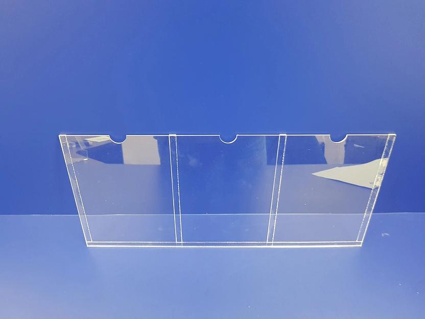 Карман из акрила для стенда 2мм. (тройной) ф-а5 фото 4