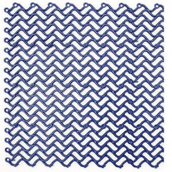 Волна - Грязезащитное дренажное покрытие, Цвет Синий RAL 5005, Толщина модуля 14 мм фото 1