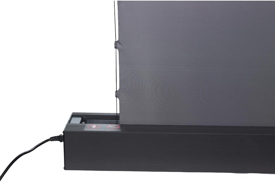 Экран Cactus 125x221см FloorRising CS-PSFRCLR-221X125 16:9 напольный рулонный черный (моторизованный привод) фото 5