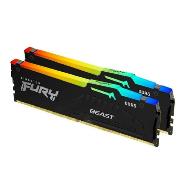 ОЗУ Kingston FURY Beast EXPO RGB 32Гб (16x2) DIMM DDR5, 5600MT/s, CL36 1.25В, KF556C36BBEAK2-32 фото 1