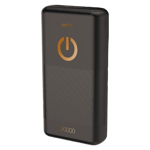 Perfeo Powerbank 20000 mah + Micro usb /In Micro usb /Out USB 1 А, 2.1A/ Black (PF_B4298) фото 1