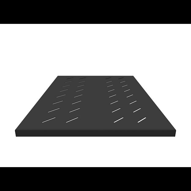 Полка стационарная усиленная для шкафов глубиной 900мм, (глубина полки 650мм) распределенная нагрузка 120кг, цвет-черный (SNR-SHELF-09065-120B) фото 2